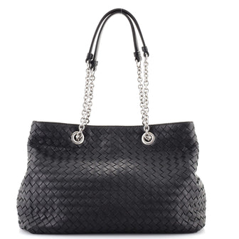 Bottega Veneta Double Chain Tote Intrecciato Nappa Medium