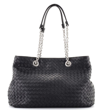 Bottega Veneta Double Chain Tote Intrecciato Nappa Medium
