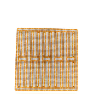 Hermes Mosaique au 24 Square Plate No.2 Printed Porcelain