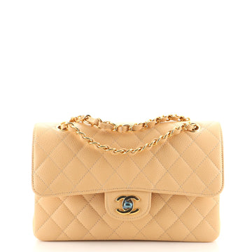 Chanel Classic Double Flap Bag Quilted Caviar Small
