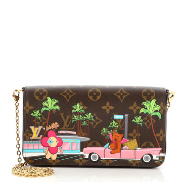 Louis Vuitton Felicie Pochette Limited Edition Vivienne Xmas Monogram Canvas