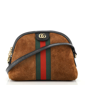 Gucci Ophidia Dome Shoulder Bag Suede Small