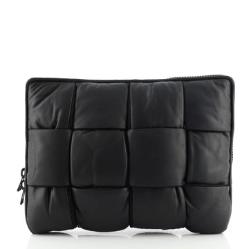 Bottega Veneta Laptop Pouch Padded Maxi Intrecciato Leather