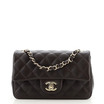 Chanel Classic Single Flap Bag Quilted Lambskin Mini