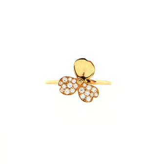 Tiffany & Co. Paper Flowers Ring 18K Rose Gold with Diamonds