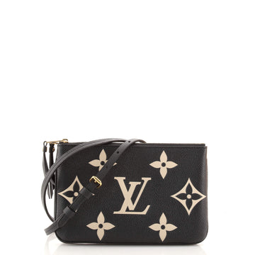 Louis Vuitton Double Zip Pochette Bicolor Monogram Empreinte Giant