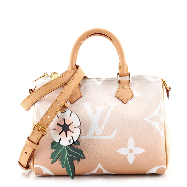 Louis Vuitton Monogram Giant by The Pool Speedy Bandouliere 25 Brown