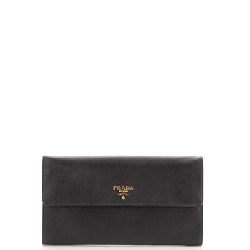 Prada Continental Wallet Saffiano Leather Long