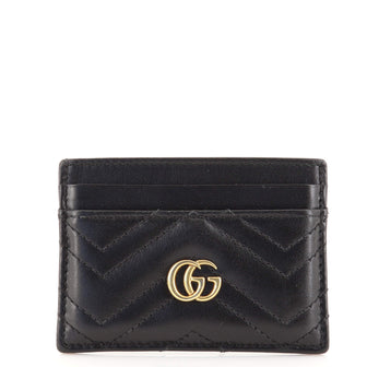 Gucci GG Marmont Card Holder Matelasse Leather