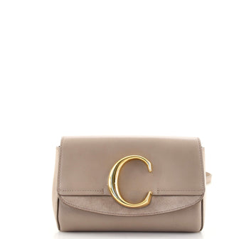Chloe C Belt Bag Leather with Suede