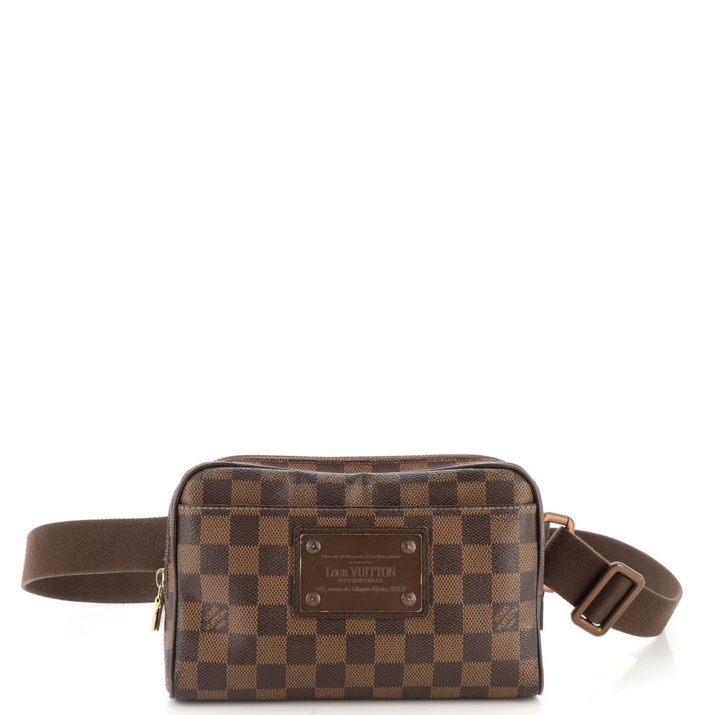 Louis Vuitton Damier Ebene Brooklyn Bum Bag Brown Cloth ref.595895 - Joli  Closet
