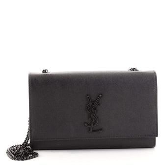 Saint Laurent Classic Monogram Crossbody Bag Grainy Leather Medium