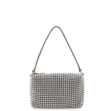Alexander Wang Heiress Pouch Rhinestone Embellished Mesh