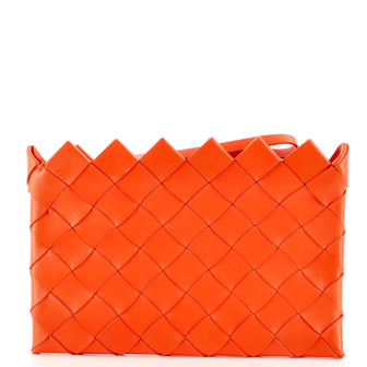 Bottega Veneta Zip Wristlet Pouch Maxi Intrecciato Leather