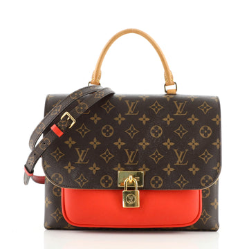 Louis Vuitton Marignan Handbag Monogram Canvas with Leather