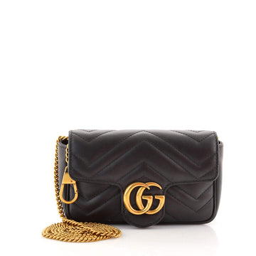 Gucci GG Marmont Flap Bag Matelasse Leather Super Mini