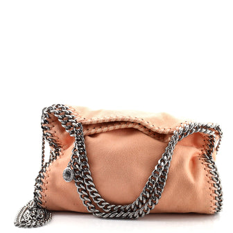 Stella McCartney Falabella Fold Over Crossbody Bag Shaggy Deer Mini