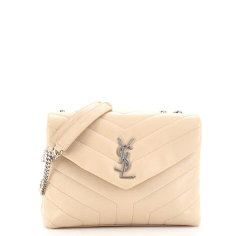 Saint Laurent LouLou Shoulder Bag Matelasse Chevron Leather Small