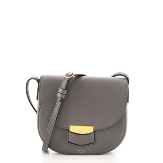 Celine Trotteur Crossbody Bag Grainy Leather Small