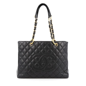 Chanel Grand Shopping Tote Quilted Caviar black