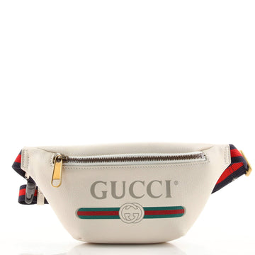 Gucci Logo Belt Bag Printed Leather Small