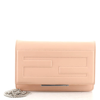 Fendi Tube Wallet On Chain Leather