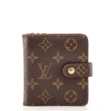 Louis Vuitton Compact Zippe Wallet Monogram Canvas