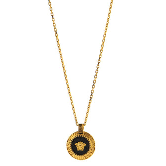 Versace Medusa Pendant Necklace Metal with Enamel