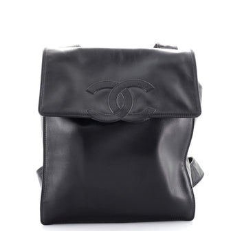 Chanel Vintage CC Flap Backpack Leather Medium