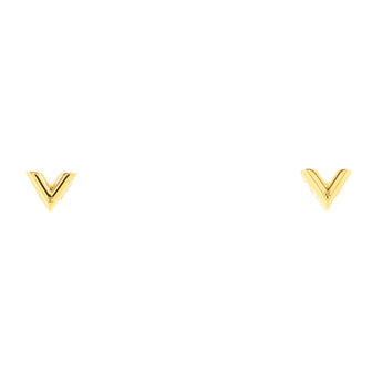 Louis Vuitton Essential V Stud Earrings Metal