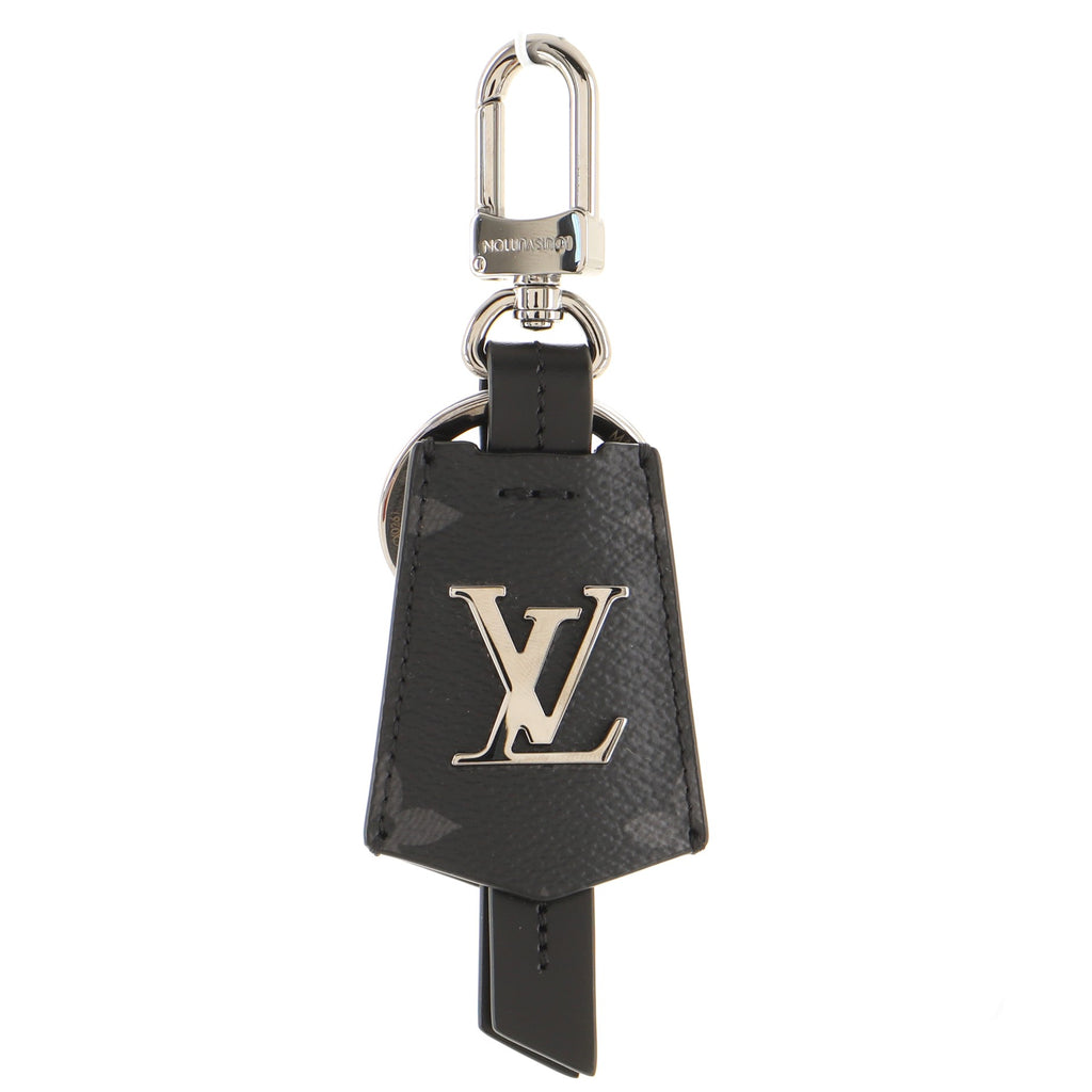 Louis Vuitton LV Clochette Bag Charm and Key Holder Monogram Eclipse Canvas  Black 14264147