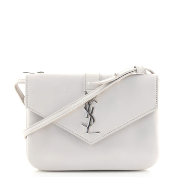 Saint Laurent Classic Monogram Tri-Pocket Crossbody Bag Leather