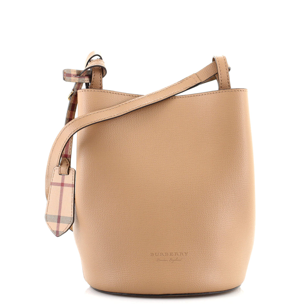 Burberry Leather SM Lorne Branded Bag Small Crossbody Crossbody Crossbody  Leather Bucket Bag