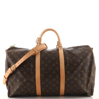 Louis Vuitton Keepall Bandouliere Bag Monogram Canvas 50