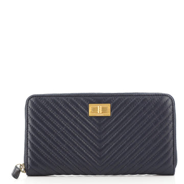 Chanel Reissue Zip Around Wallet Chevron Lambskin Long