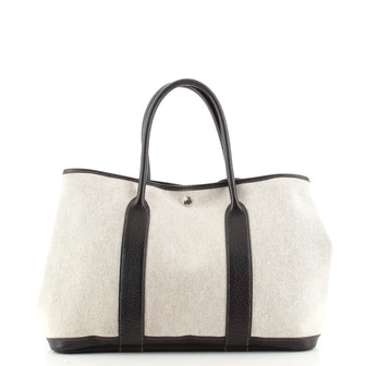 Hermes Optical H Garden Party Tote Toile and Leather 36