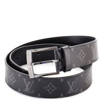 Louis Vuitton Signature Chain Belt Monogram Eclipse Canvas Medium