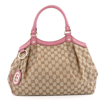 Gucci Sukey Tote GG Canvas Medium brown