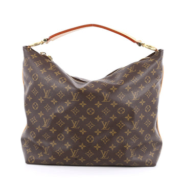 Louis Vuitton Sully Handbag Monogram Canvas MM brown