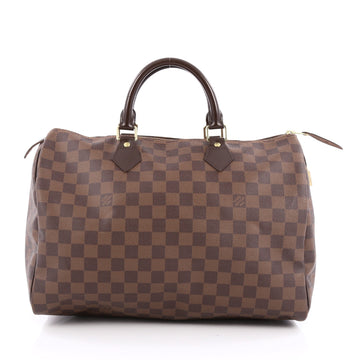 Louis Vuitton Speedy Handbag Damier 35 Brown