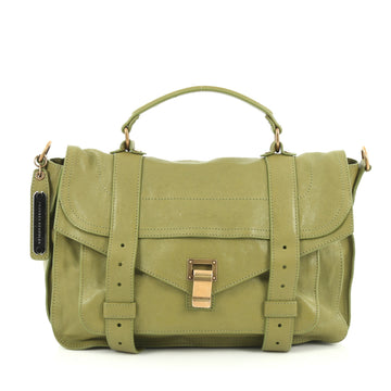 Proenza Schouler PS1 Satchel Leather Medium green