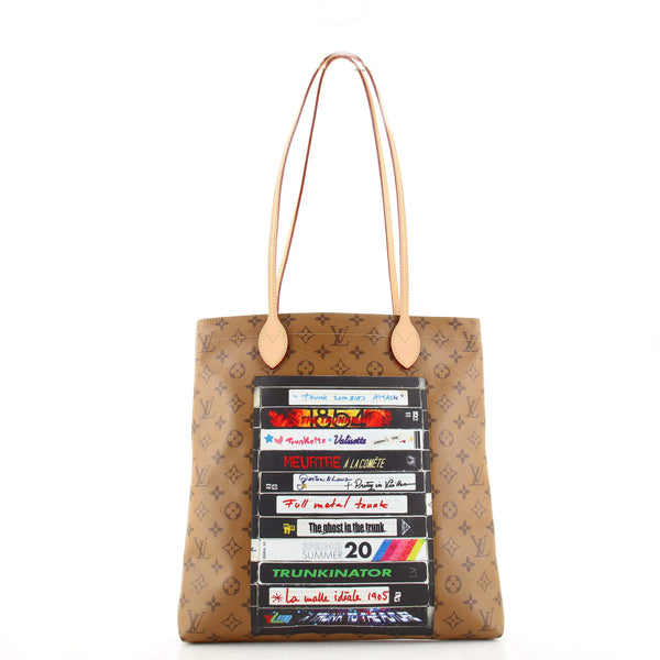 Louis Vuitton Carry It Tote Limited Edition Video Tape Reverse Monogram  Canvas Brown 22176939