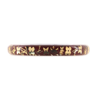 Louis Vuitton Inclusion Bangle Bracelet Resin with Crystals PM