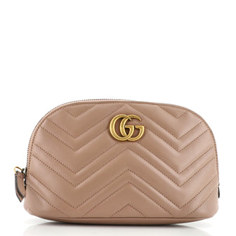 Gucci GG Marmont Cosmetic Case Matelasse Leather Large