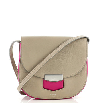 Celine Trotteur Crossbody Bag Grainy Leather Small