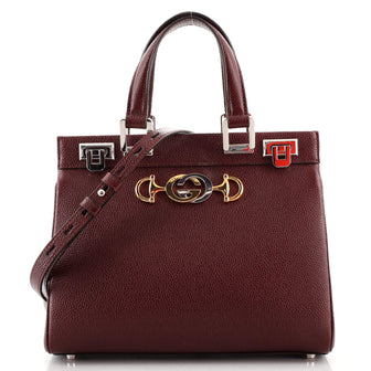 Gucci Zumi Top Handle Bag Leather Small