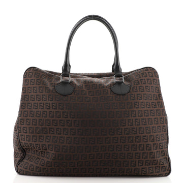 Fendi Vintage Boston Bag Zucchino Canvas XL