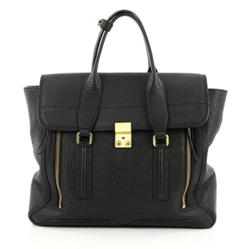 3.1 Phillip Lim Pashli Satchel Leather Medium black