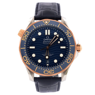 Seamaster Professional Diver 300M Co-Axial Master Chronometer Automatic Watch Stainless Steel and Rubber with Rose Gold 42
