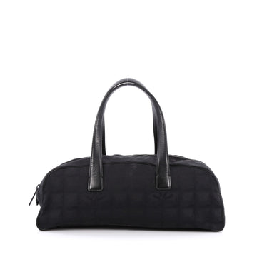 Chanel Travel Line Satchel Nylon Medium Black